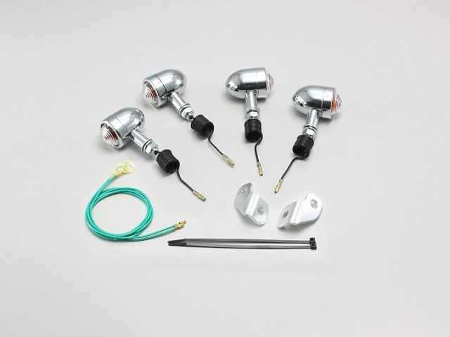 ミニブレットウインカーキット クリアレンズ FTR223(-07 MC34-1599999迄)