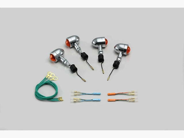 ミニブレットウインカーキット オレンジレンズ 12V15W×4個 CB1100(-13 SC65)