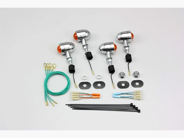 ミニブレットウインカーキット オレンジレンズ 12V23W×4個 W800