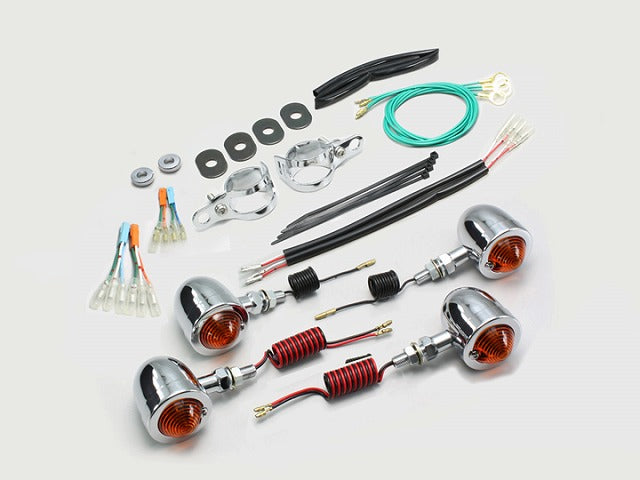 【アウトレット】 ブレットウインカーキット オレンジレンズ レブル250(MC49) レブル500(PC60)