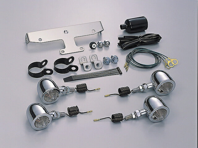 ブレットウインカーキット クリアレンズ 12V23W球 4ヶ入 ドラッグスタークラシック400/1100