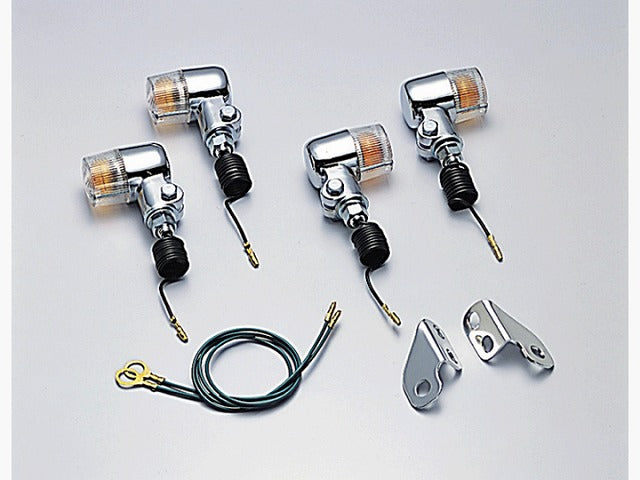 ミニウインカーキット クリアレンズ TW225E TW200E(98- 丸型ヘッドライト車)