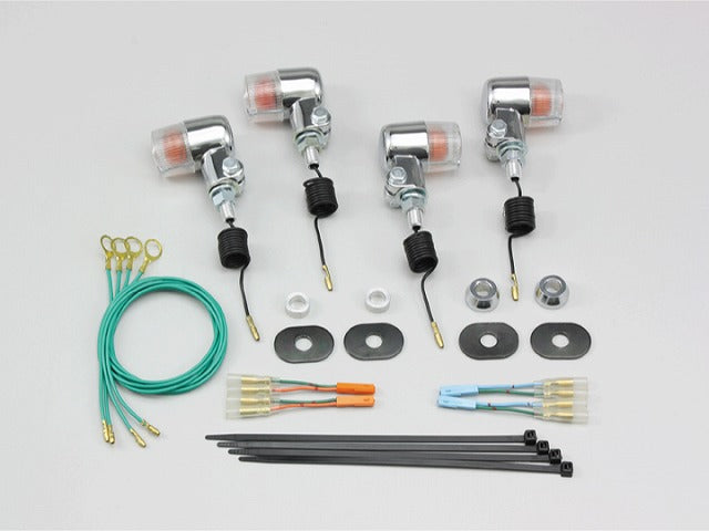 ミニウインカーキット クリアレンズ 12V23W×4個 W800