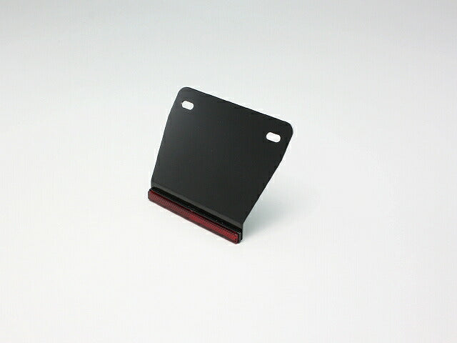 ナンバーベース\U0026リフレクターW122 ブラック 原付車(-125cc) サイズ12.5×122mm