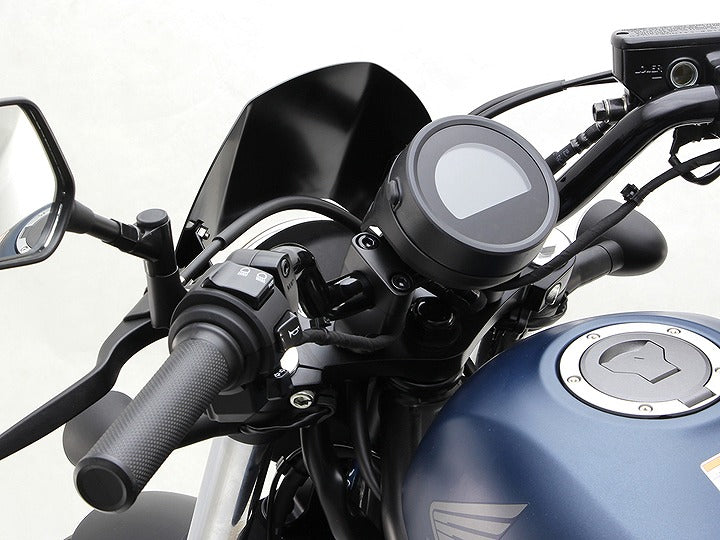 フロントバイザー ブラックアルマイト 黒 レブル250 レブル500 Rebel 風防 スクリーン