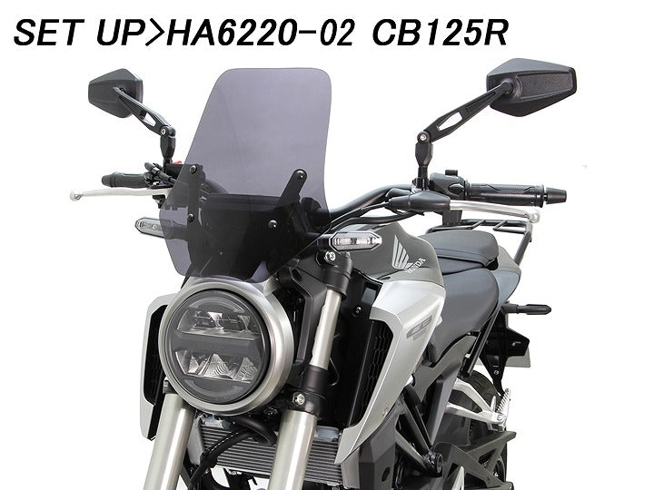 アジャストミラー タイプ2 ブラック 88×130mm 左右1セット 軽量樹脂 角度調整