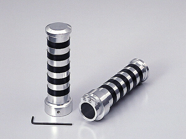 アルミグリップ タイプII クロームメッキ ハンドル径φ1インチ用 グリップ径φ34mm DS400/1100