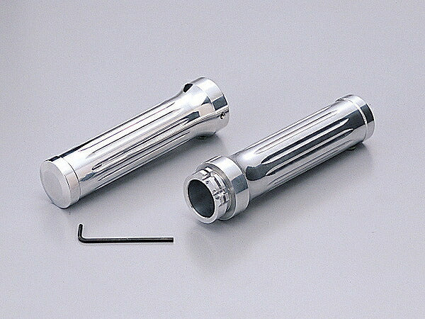 アルミグリップ ビレット クロームメッキ 1インチ用 Wグリップ径φ32mm DS400/1100