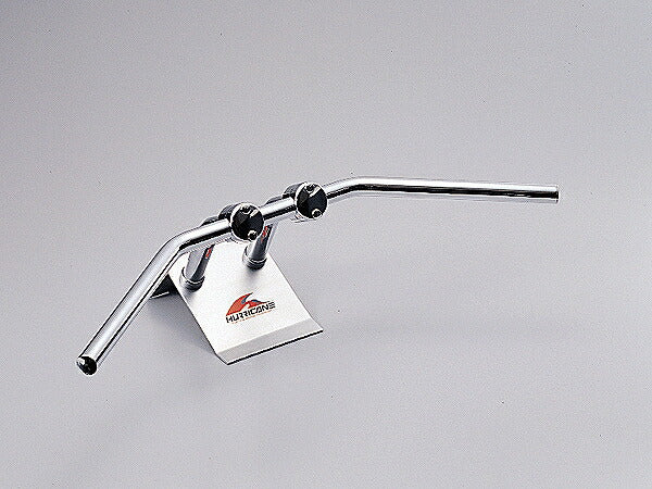 フラット4型 ハンドルバー クロームメッキ 外径φ25.4mm 内径φ21mm 全巾730mm