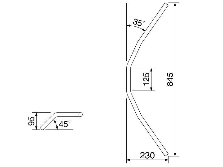 スーパートラッカー ジュラルミンハンドル バイオレットアルマイト φ22.2mm(7/8インチ) 汎用