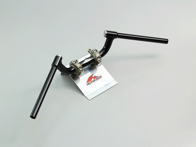 FATコンドル 専用ハンドル ブラック スチール製 幅680mm 高さ90mm エンド内径18mm XSR700/900 MT-09 スイッチ穴加工済 構造変更必要 MT-09(-16) HM3568 メーターステー(17-)バンジョー向き変更が必要