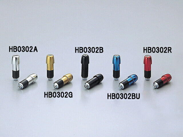 φ22砲弾型アルミサイドキャップ ゴールド ステンレスハンドル ホンダスクーター ハンドル内径φ18-19mm適合