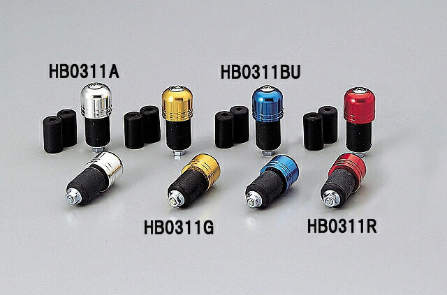 φ22アルミサイドキャップ レッドアルマイト ハンドル内径φ14-19mm適合 汎用タイプ