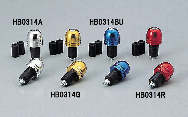 φ30砲弾型アルミサイドキャップ レッドアルマイト ハンドル内径φ14-19mm適合 汎用タイプ