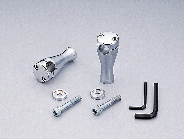 4インチドラッグポスト.ベーシック クロームメッキ φ1インチ(25.4mm)ハンドル用
