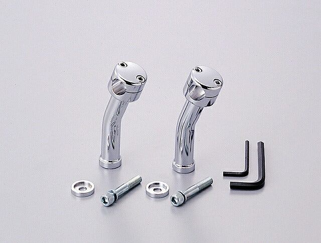 6インチドラッグポスト.プルバック クロームメッキ φ1インチ(25.4mm)ハンドル用