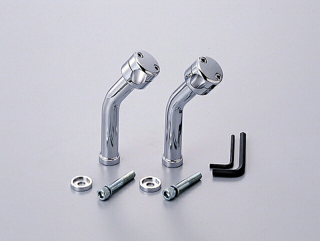8インチドラッグポスト.プルバック クロームメッキ φ1インチ(25.4mm)ハンドル用
