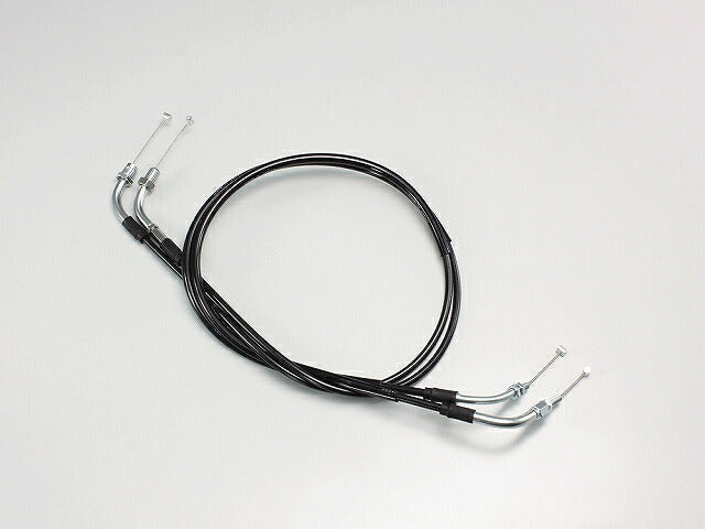スロットルケーブル W ブラック VT400S.VT750S 200mmロング
