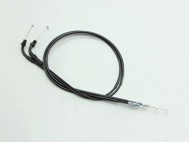 ロング スロットルケーブル W 2本セット ブラック 150mmロング アウター長さ1050/1045mm レブル250(MC49)