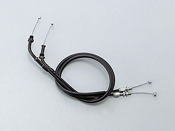 スロットルケーブル W ブラック CB-1 タイプII 150mmロング