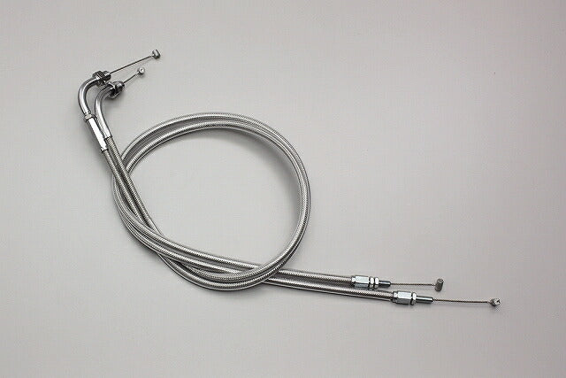スロットルケーブル W ステンメッシュ CB400SF/SB.('08-'11 VTEC Revo:NC42) 150mmロング