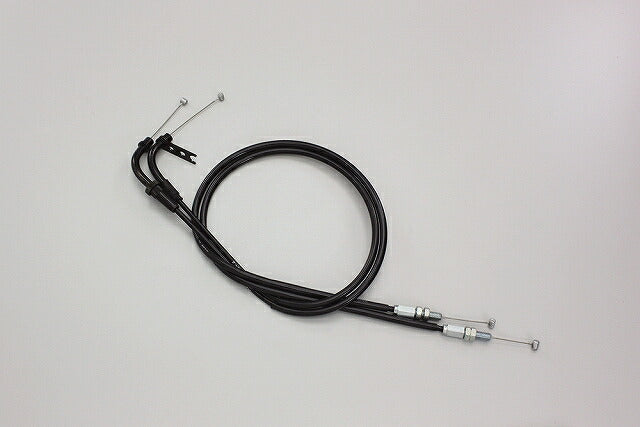 スロットルケーブル W ブラック GSR400 150mmロング