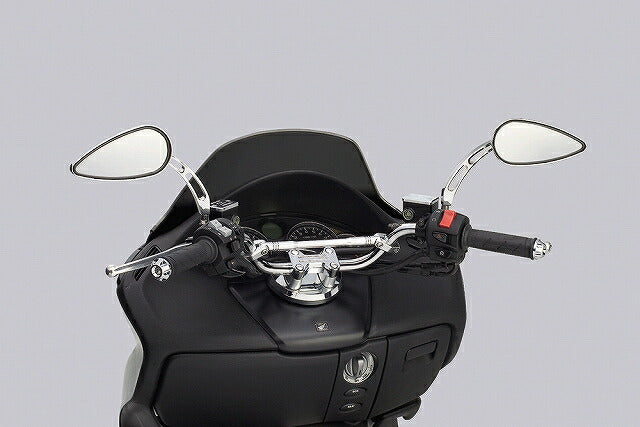 ナロー2型 ハンドルセット クロームメッキ フォルツァX/Z('04-'07 MF08) ハンドルスイッチ穴加工済