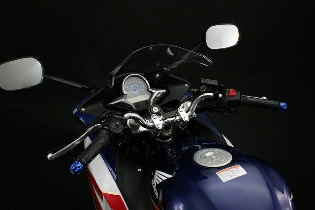 バー ハンドルセット クロームメッキ/シルバー トップブリッジ交換不要 CBR250R(MC41)