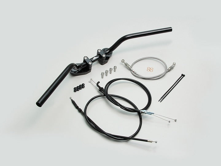 ヨーロピアン1型 バーハンドルセット ブラック Ninja ニンジャ250R(~'12)