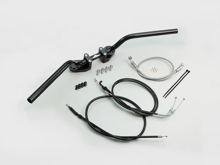 ヨーロピアン1型 バーハンドルセット ブラック Ninja ニンジャ250('13~'15) ABS無モデル