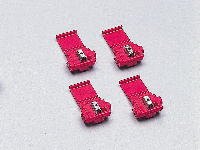 結線用タップ レッド 配線コード接続用 被覆外径φ3mm迄 4ヶ入