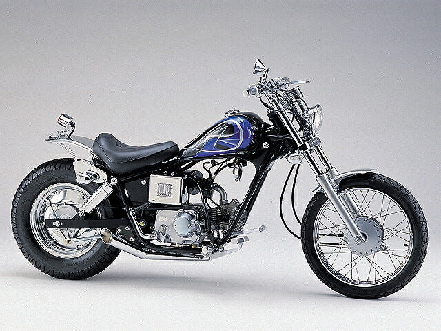 SS-1スラッシュカットマフラー クロームメッキ スチール製 ショートタイプ マグナ50 ジャズ