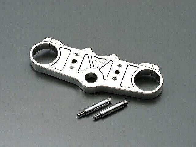 ジュラルミン トップブリッジ ポリッシュアルマイト バーハンドル用 ZX-12R('02-'06)
