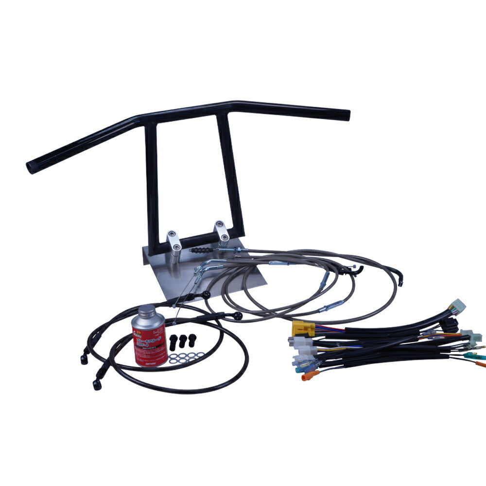 グラストラッカー 00-03年 NJ47A アローハンドル セット ブラックメッキ ブラックメッシュ ダークメッシュ ワイヤー