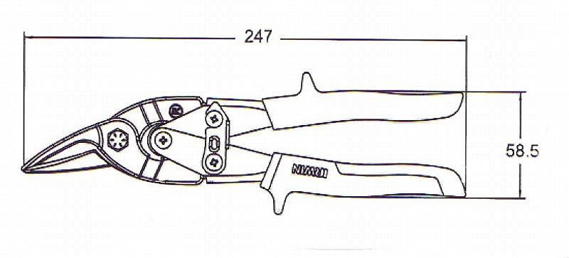 スニップ 102 右カーブ 直線切り 247mm