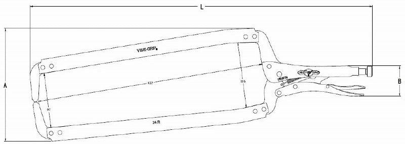 T24R ロッキングCクランプ 600