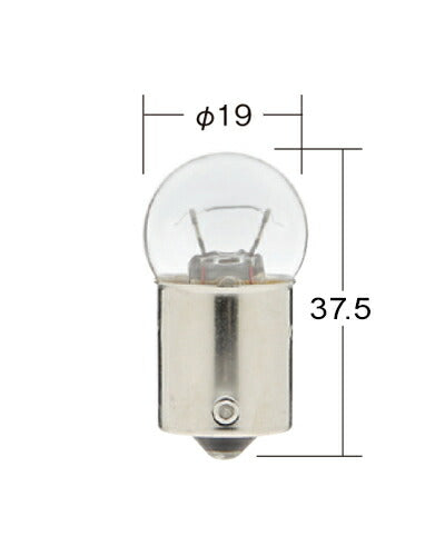 Number Plate Light Normal Incandescent Bulb, Clear, 24V 6W G18, 1 pc.