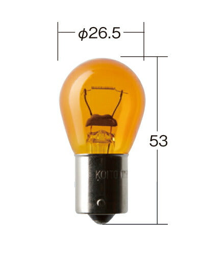 Fog Lamp Normal Incandescent Bulb Yellow 24V 35W S25 1 piece