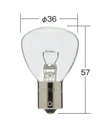 Fog Light Normal Incandescent Bulb Clear 24V 35W RP35 1 pc.