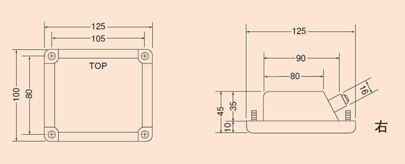 Side turn signal lamp, intermediate, for bus, right, 24V 25W