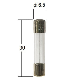 Glass Tube Fuse, 5 Amp, 30mm, 1 pc