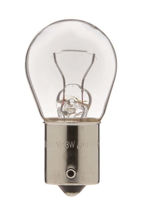 Indicator, Reversing, and Warning Light Normal Bulb, Clear, 12V 23W S25, Pack of 2