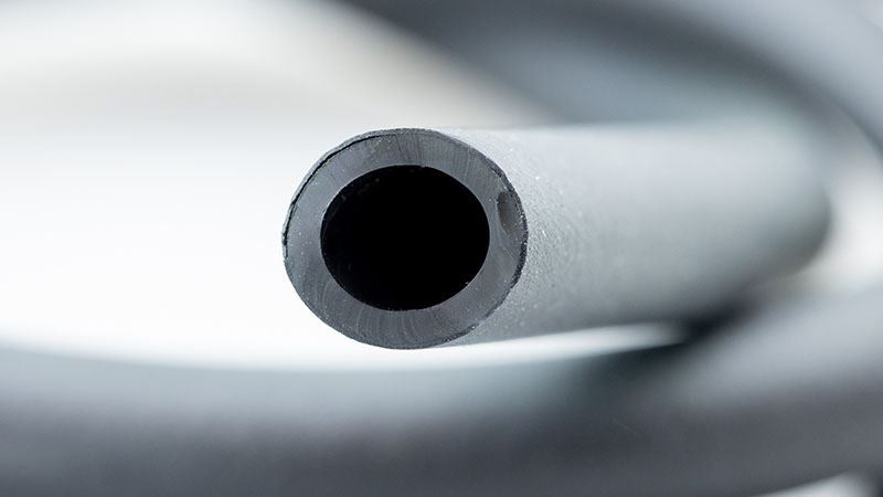 Oil-resistant hose, 2-layer, black, 7.9mm ID / 1m