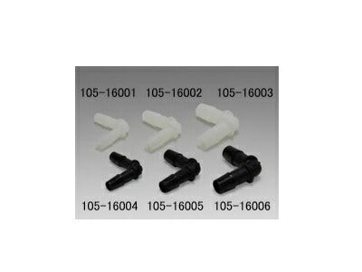 Connector L8-8 for 8mm Inner Diameter Hose, Black