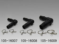 Connector L9→13, 9mm hose inner diameter, 12-13mm conversion, black
