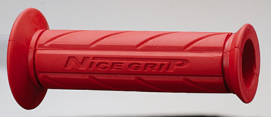 NICE Neo Grip Red Through Type 120mm Total Length for 22.2mm Handlebars