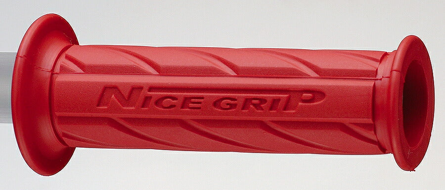 NICE Neo Mini Grips, Red, Through-Type, 110mm Length, for 22.2mm Handlebars
