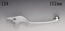 Lever Brake Honda Silver Genuine Part Number: 53175-KPP-T01