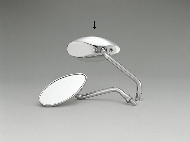 Mini Slender Mirror Plated 8mm Right Side