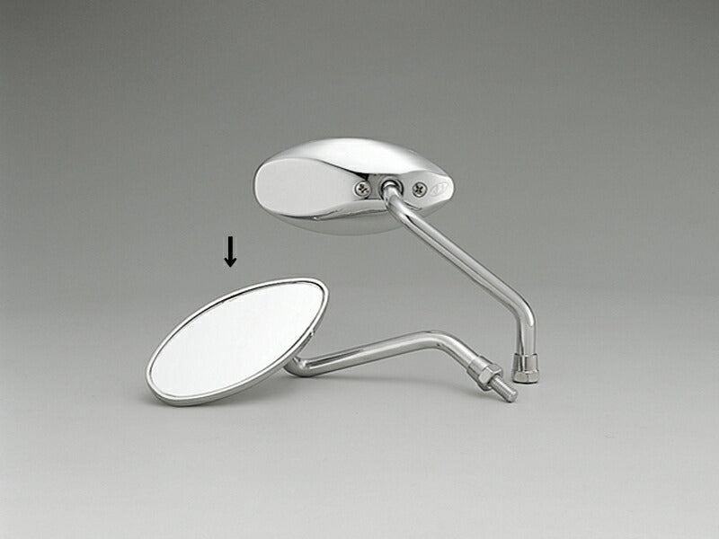 Mini Slender Mirror, Chrome Plated, 10mm, Left Side
